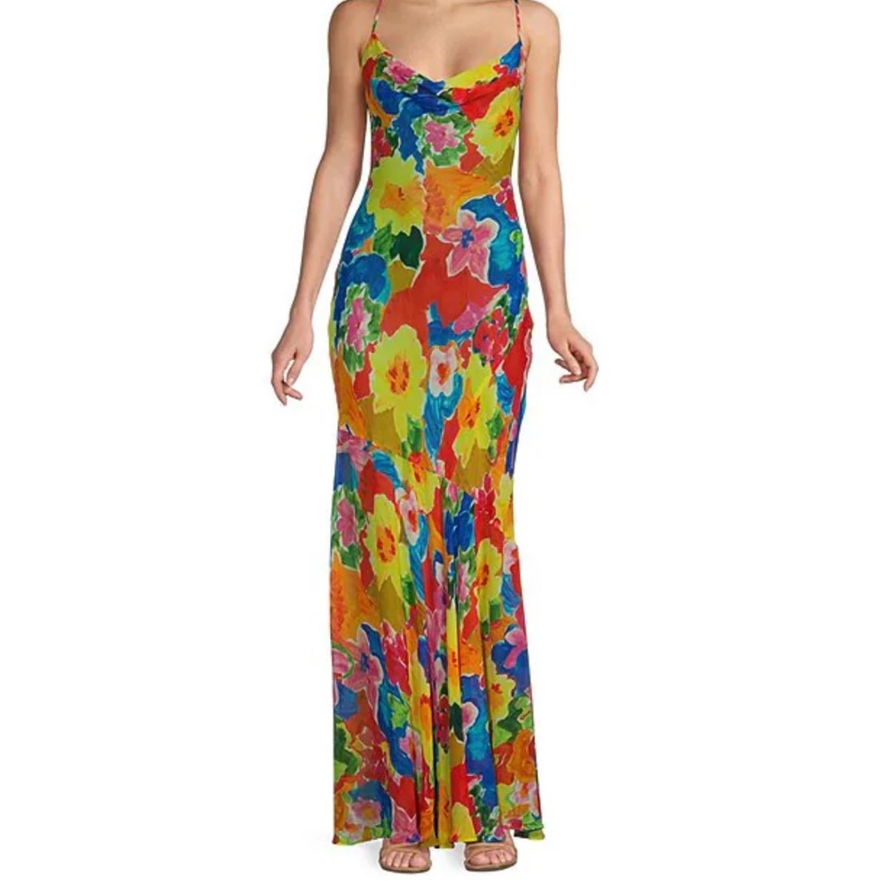 Floral Multicolor Maxi Dress
